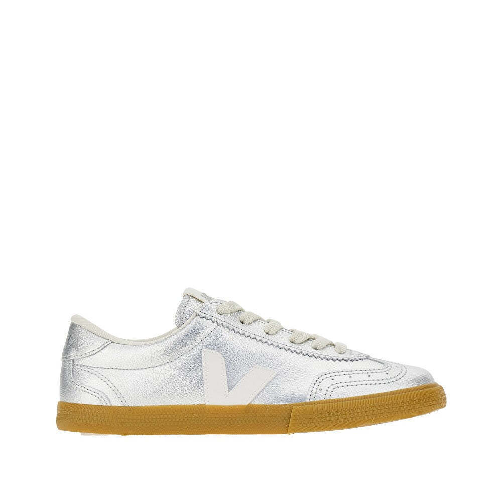 Veja Metallic Leather Volley Sneakers
